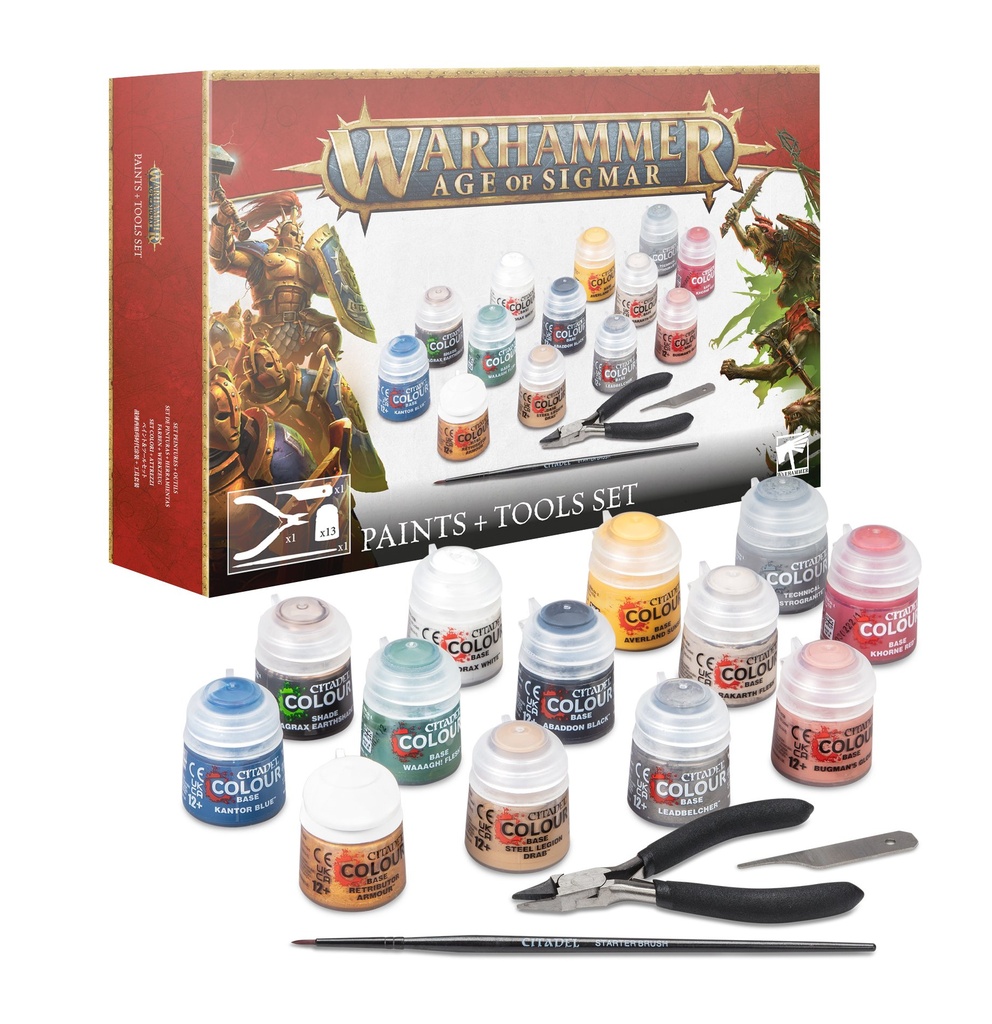 [80-17] Age of Sigmar: Paint + Tools Set