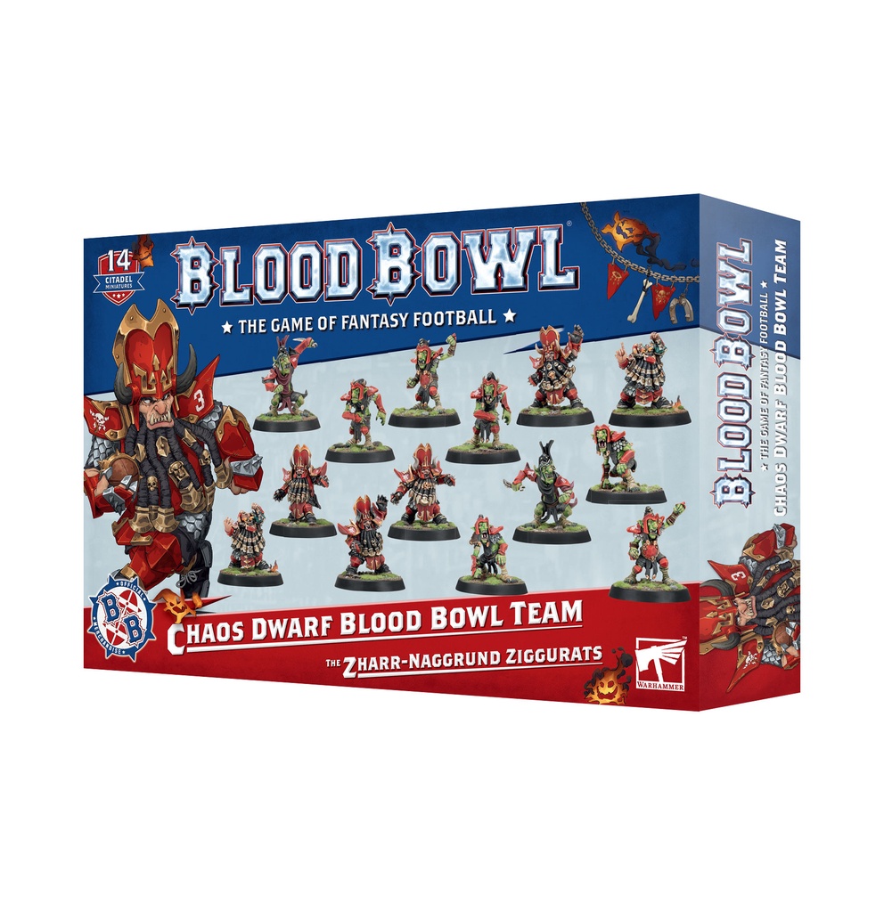 [201-11] Blood Bowl: Chaos Dwarf Team: The Zharr-Naggrund Ziggurats