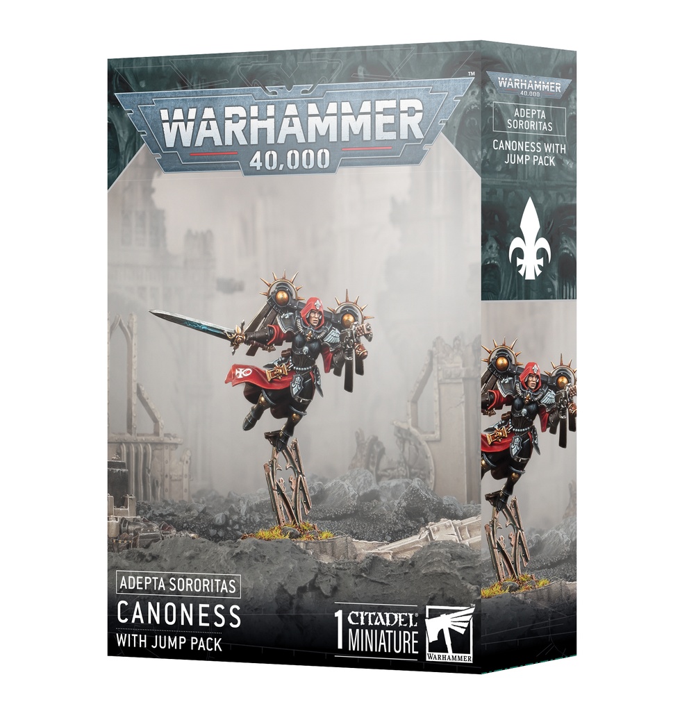 [52-61] Warhammer 40000 Adepta Sororitas Canoness With Jump Pack